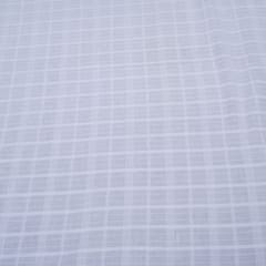 Self Leeno Cotton Check Dyeable Fabric