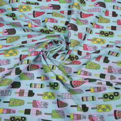 Multi Colour Icecream Cotton Print