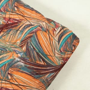 Multi Colour Velvet Digital Printed Fabric