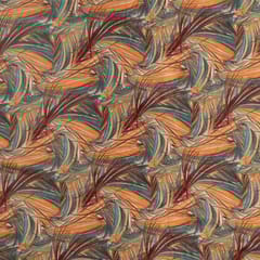 Multi Colour Velvet Digital Printed Fabric