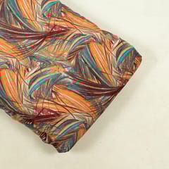Multi Colour Velvet Digital Printed Fabric