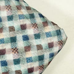 Green Colour Velvet Digital Printed 58 Inch Width Fabric