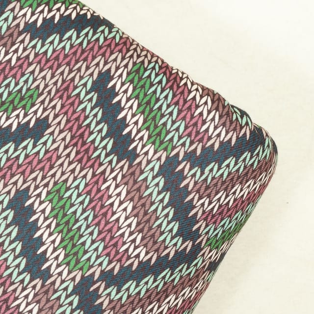 Multi Colour Pashmina Printed Fabric