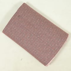 Rust Colour Cotton Yarn Dyed Dobby Fabric