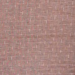 Rust Colour Cotton Yarn Dyed Dobby Fabric