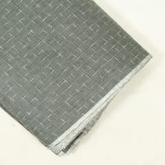 Grey Colour Cotton Yarn Dyed Dobby Fabric