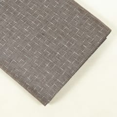 Brown Colour Cotton Yarn Dyed Dobby Fabric