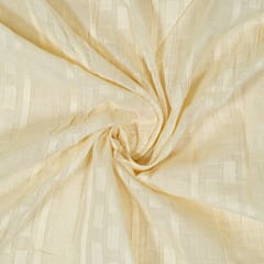 Off White Colour Dyeable Leeno Cotton Dobby Fabric