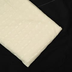 Off White Colour Dyeable Cotton Dobby Fabric