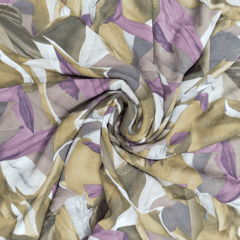 MultiColour Abstract Printed Georgette Fabric