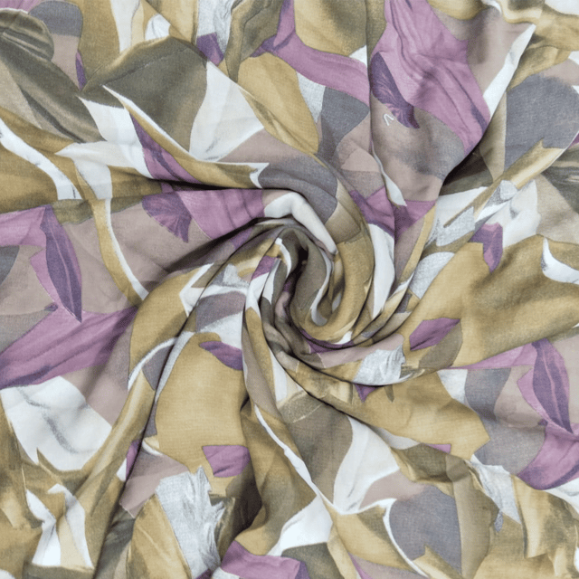 MultiColour Abstract Printed Georgette Fabric