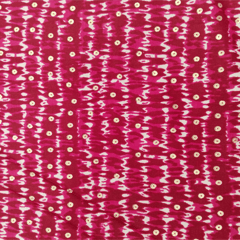 Pink Polka Dot Printed Rayon Fabric