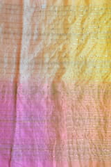 Multi Colour Ombre Organza Embroidered Fabric