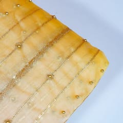 Multi Colour Ombre Organza Embroidered Fabric