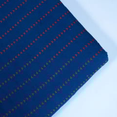 Blue Colour Cotton Dobby Fabric