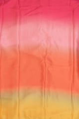 Multi Colour Georgette Satin Ombre Printed Fabric