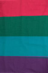 Multi Colour Poly Georgette Ombre Printed Fabric