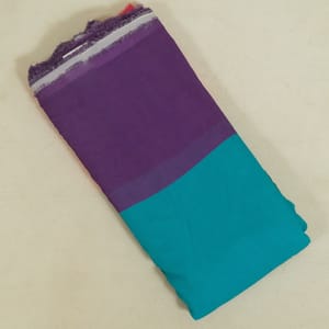 Multi Colour Poly Georgette Ombre Printed Fabric