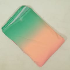 Multi Colour Poly Georgette Ombre Printed Fabric
