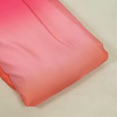 Multi Colour Poly Georgette Ombre Printed Fabric