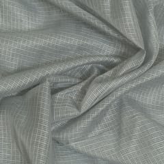 Grey Colour Kota Doria Fabric
