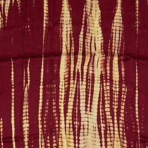 Maroon Colour Modal Satin Tie and Dye Fabric