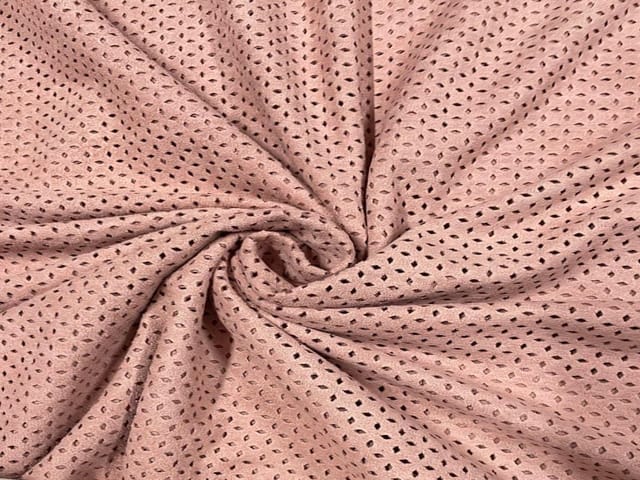 Suede Peach Cutwork