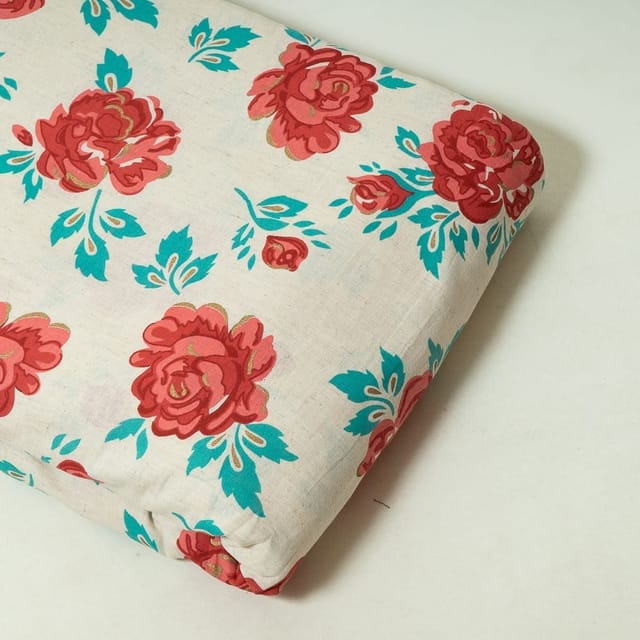 Multi Colour Cotton Flex Printed Fabric