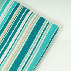 Sea Green Colour Cotton Flex Printed Fabric