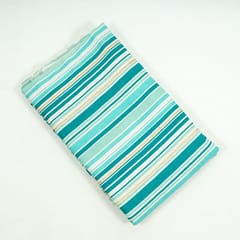 Sea Green Colour Cotton Flex Printed Fabric