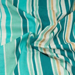 Sea Green Colour Cotton Flex Printed Fabric