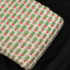 Multi Colour Chanderi Jacquard Fabric