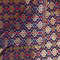 Blue Colour Brocade Fabric