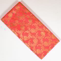 Pink Colour Satin Brocade Fabric