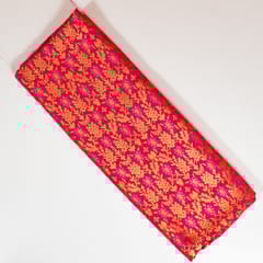 Majenta Colour Satin Brocade Fabric