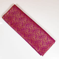 Purple Colour Satin Brocade Fabric