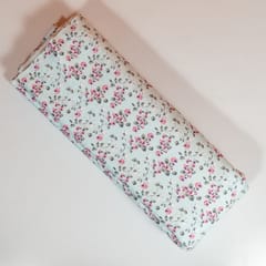 Light Blue Colour Poplin Lycra Printed Fabric