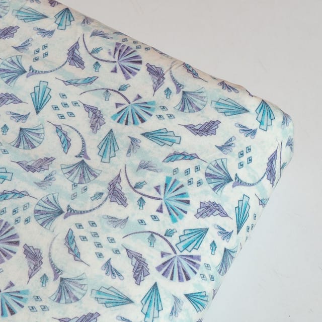 Multi Colour Poplin Lycra Printed Fabric