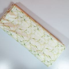 Green Colour Poplin Lycra Printed Fabric