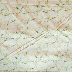 Green Colour Poplin Lycra Printed Fabric