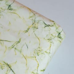 Green Colour Poplin Lycra Printed Fabric