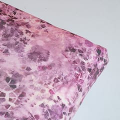 Pink Colour Poplin Lycra Printed Fabric