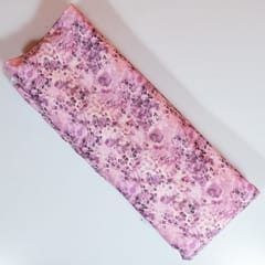 Pink Colour Poplin Lycra Printed Fabric