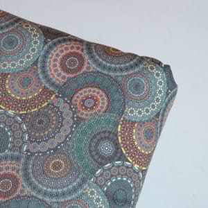 Multi Colour Poplin Lycra Printed Fabric