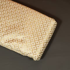 Dyeable Cotton Silk Zari Jacquard Fabric