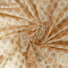 Dyeable Cotton Silk Zari Jacquard Fabric