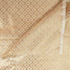 Dyeable Cotton Silk Zari Jacquard Fabric