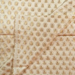 Dyeable Cotton Silk Zari Jacquard Fabric