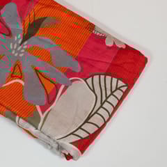 Multi Colour Dola Silk Digital Printed Fabric