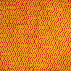 Yellow Colour Dola Silk Digital Printed Fabric